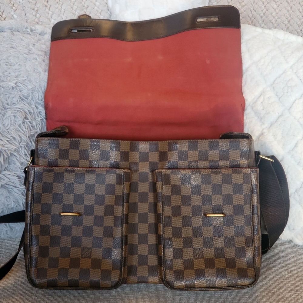 Louis Vuitton Broadway Damier Ebene Canvas Shouder Bag. Authentic w/COA. - Picture 8 of 16